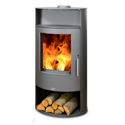 Krbová kamna ABX Island 7 Aqua s TV černý plech